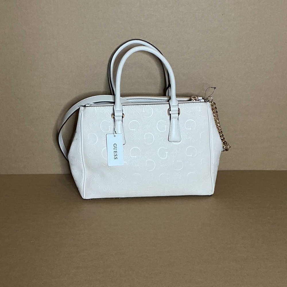 GUESS BAG stone Satchel with Gold ACCENTS NEW - Picture 2 of 12